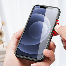 Заредете изображение във визуализатора на галерията – Dux Ducis Fino case covered with nylon material for iPhone 13 green - TopMag
