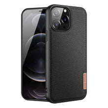 Заредете изображение във визуализатора на галерията – Dux Ducis Fino case covered with nylon material for iPhone 13 Pro Max black - TopMag
