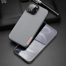 Заредете изображение във визуализатора на галерията – Dux Ducis Fino case covered with nylon material for iPhone 13 Pro Max gray - TopMag
