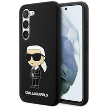 Заредете изображение във визуализатора на галерията – Karl Lagerfeld KLHCS23MSNIKBCK S23+ S916 hardcase black/black Silicone Ikonik
