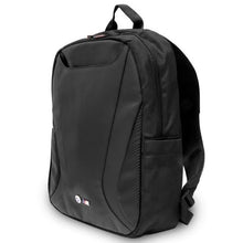 Заредете изображение във визуализатора на галерията – BMW Backpack BMBP15SPCTFK 16" black/black Carbon&amp;Leather Tricolor
