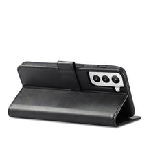 Заредете изображение във визуализатора на галерията – Magnet Case elegant case cover cover with a flap and stand function for Samsung Galaxy S22 Ultra black
