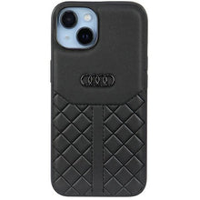 Заредете изображение във визуализатора на галерията – Original Case AUDI hardcase Genuine Leather AU-TPUPCIP14-Q8/D1-BK for Iphone 14 black
