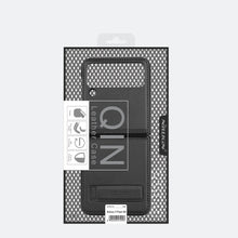 Заредете изображение във визуализатора на галерията – Nillkin Qin Vegan Leather Case for Samsung Galaxy Z Flip 4 cover made of ecological leather, golden stand

