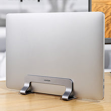 Заредете изображение във визуализатора на галерията – Ugreen aluminum vertical stand holder laptop tablet silver (LP258)
