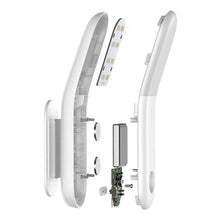 Заредете изображение във визуализатора на галерията – Baseus led (white light) aisle light with motion detector + cable for charging dgsun-gb02 white - TopMag
