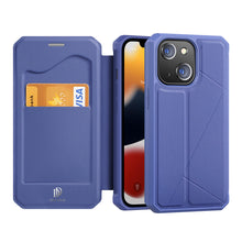 Заредете изображение във визуализатора на галерията – DUX DUCIS Skin X Bookcase type case for iPhone 13 mini blue - TopMag
