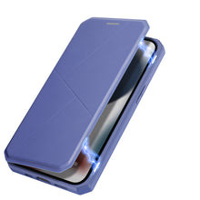 Заредете изображение във визуализатора на галерията – DUX DUCIS Skin X Bookcase type case for iPhone 13 mini blue - TopMag
