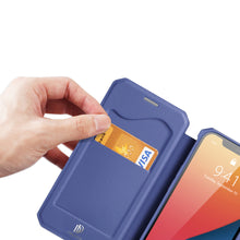 Заредете изображение във визуализатора на галерията – DUX DUCIS Skin X Bookcase type case for iPhone 13 Pro blue - TopMag

