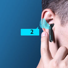 Заредете изображение във визуализатора на галерията – WK Design Wireless Bluetooth Earphones TWS Waterproof IPX4 black (ET-V9 black) - TopMag
