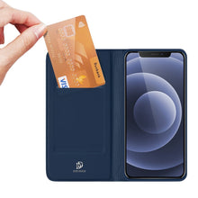 Заредете изображение във визуализатора на галерията – Dux Ducis Skin Pro Bookcase type case for iPhone 13 mini blue - TopMag
