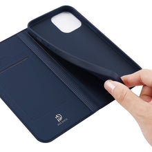 Заредете изображение във визуализатора на галерията – Dux Ducis Skin Pro Bookcase type case for iPhone 13 blue - TopMag
