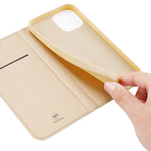 Заредете изображение във визуализатора на галерията – Dux Ducis Skin Pro Bookcase type case for iPhone 13 golden - TopMag
