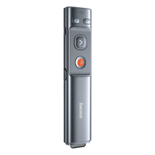 Заредете изображение във визуализатора на галерията – Baseus Orange Dot Wireless Presenter (Red Laser)(Charging version) gray (WKCD000013) - TopMag
