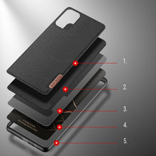 Заредете изображение във визуализатора на галерията – Dux Ducis Fino case covered with nylon material for Samsung Galaxy A03s black - TopMag
