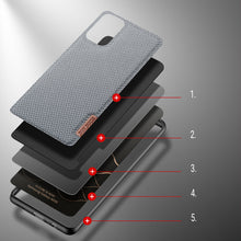 Заредете изображение във визуализатора на галерията – Dux Ducis Fino case covered with nylon material for Samsung Galaxy A03s gray - TopMag
