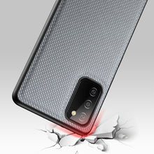 Заредете изображение във визуализатора на галерията – Dux Ducis Fino case covered with nylon material for Samsung Galaxy A03s gray - TopMag
