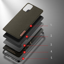 Заредете изображение във визуализатора на галерията – Dux Ducis Fino case covered with nylon material for Samsung Galaxy A03s green - TopMag
