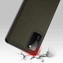 Заредете изображение във визуализатора на галерията – Dux Ducis Fino case covered with nylon material for Samsung Galaxy A03s green - TopMag
