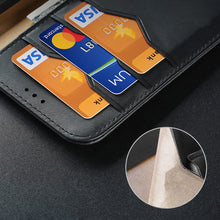 Заредете изображение във визуализатора на галерията – Dux Ducis Hivo Genuine Leather Bookcase type case for Samsung Galaxy S21 FE red - TopMag
