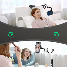 Заредете изображение във визуализатора на галерията – Ugreen universal holder stand phone holder tablet (up to 12cm wide) tripod lazy holder with flexible arm white (30488 LP113) - TopMag
