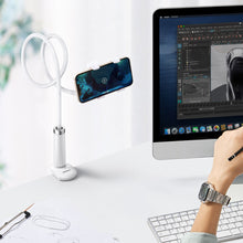 Заредете изображение във визуализатора на галерията – Ugreen universal holder stand phone holder tablet (up to 12cm wide) tripod lazy holder with flexible arm white (30488 LP113) - TopMag
