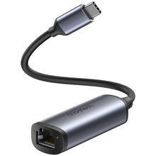 Заредете изображение във визуализатора на галерията – Choetech external USB Type C network adapter - RJ45 2.5Gbps gray (HUB-R02 gray) - TopMag

