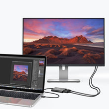 Заредете изображение във визуализатора на галерията – Choetech plug adapter USB Type C Thunderbolt 3 (40Gbps) - 2x DisplayPort 4K 60Hz black (HUB-D03) - TopMag

