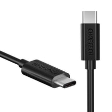 Заредете изображение във визуализатора на галерията – Choetech cable USB Type C - USB Type C 3A cable 1m black (CC0002) - TopMag
