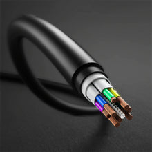 Заредете изображение във визуализатора на галерията – Choetech cable USB Type C - USB Type C 3A cable 1m black (CC0002) - TopMag
