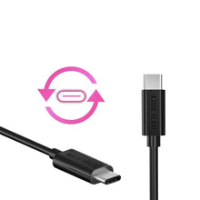 Заредете изображение във визуализатора на галерията – Choetech USB Type C - USB Type C charging data cable 3A 2m black (CC0003) - TopMag
