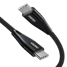 Заредете изображение във визуализатора на галерията – Choetech cable USB Type C cable - USB Type C Power Delivery 60W 3A 1.2m black (XCC-1003) - TopMag
