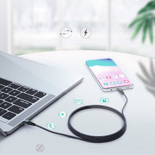 Заредете изображение във визуализатора на галерията – Choetech cable USB Type C cable - USB Type C Power Delivery 60W 3A 1.2m black (XCC-1003) - TopMag
