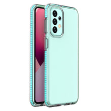 Заредете изображение във визуализатора на галерията – Spring Case for Samsung Galaxy A23 silicone cover with frame light blue

