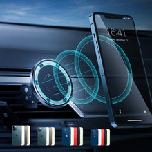 Заредете изображение във визуализатора на галерията – Choetech Magnetic Car Air Vent Mount Air Vent Mount for iPhone Black (AT0004) - TopMag

