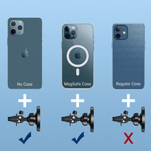 Заредете изображение във визуализатора на галерията – Choetech Magnetic Car Air Vent Mount Air Vent Mount for iPhone Black (AT0004) - TopMag
