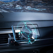 Заредете изображение във визуализатора на галерията – Choetech Magnetic Car Air Vent Mount Air Vent Mount for iPhone Black (AT0004) - TopMag
