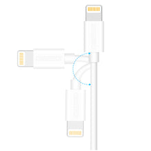 Заредете изображение във визуализатора на галерията – Choetech MFI USB - Lightning charging data cable 1,2m white (IP0026 white) - TopMag
