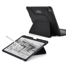 Заредете изображение във визуализатора на галерията – Choetech Keyboard Case wireless Bluetooth keyboard for iPad Pro 11'' 2021 / 2020 / 2018 black (BH-011) - TopMag
