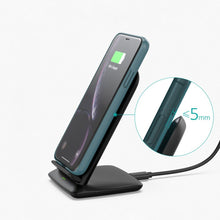 Заредете изображение във визуализатора на галерията – Choetech Qi 15W wireless charger for phone headphones black (T555-F) - TopMag
