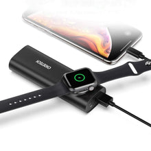 Заредете изображение във визуализатора на галерията – Choetech 5000mAh USB 2.1A / Qi MFI Wireless Charger for Apple Watch Black (T315) - TopMag
