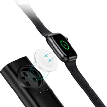 Заредете изображение във визуализатора на галерията – Choetech 5000mAh USB 2.1A / Qi MFI Wireless Charger for Apple Watch Black (T315) - TopMag
