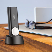 Заредете изображение във визуализатора на галерията – Choetech 5000mAh USB 2.1A / Qi MFI Wireless Charger for Apple Watch Black (T315) - TopMag
