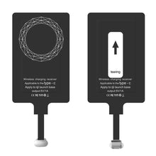 Заредете изображение във визуализатора на галерията – Choetech Adapter for Wireless Charging Qi USB Type C Induction Insert black (WP-TYPEC) - TopMag
