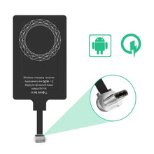 Заредете изображение във визуализатора на галерията – Choetech Adapter for Wireless Charging Qi USB Type C Induction Insert black (WP-TYPEC) - TopMag

