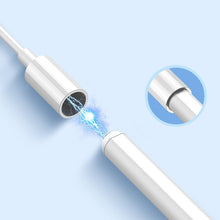 Заредете изображение във визуализатора на галерията – Choetech automatic capacitive stylus pen white (HG04) - TopMag

