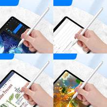 Заредете изображение във визуализатора на галерията – Choetech automatic capacitive stylus pen white (HG04) - TopMag
