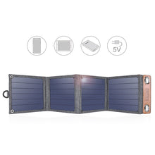 Заредете изображение във визуализатора на галерията – Choetech Travel Solar Solar PV Charger 14W with USB 5V / 2.4A Solar Panel Gray (SC004) - TopMag
