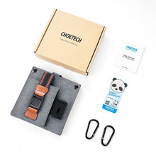 Заредете изображение във визуализатора на галерията – Choetech Travel Solar Solar PV Charger 14W with USB 5V / 2.4A Solar Panel Gray (SC004) - TopMag
