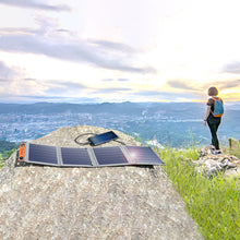 Заредете изображение във визуализатора на галерията – Choetech Travel Solar Solar PV Charger 14W with USB 5V / 2.4A Solar Panel Gray (SC004) - TopMag
